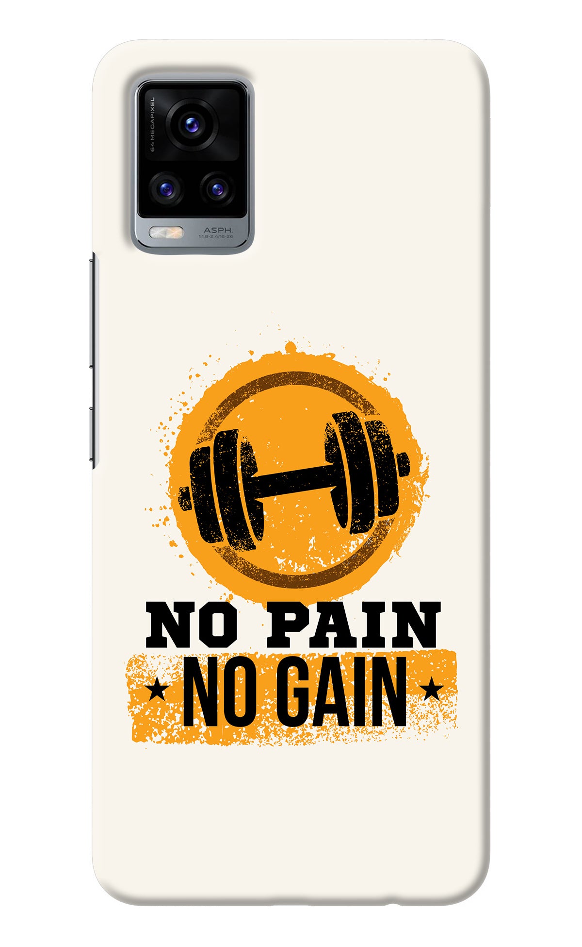 No Pain No Gain Vivo V20 Back Cover