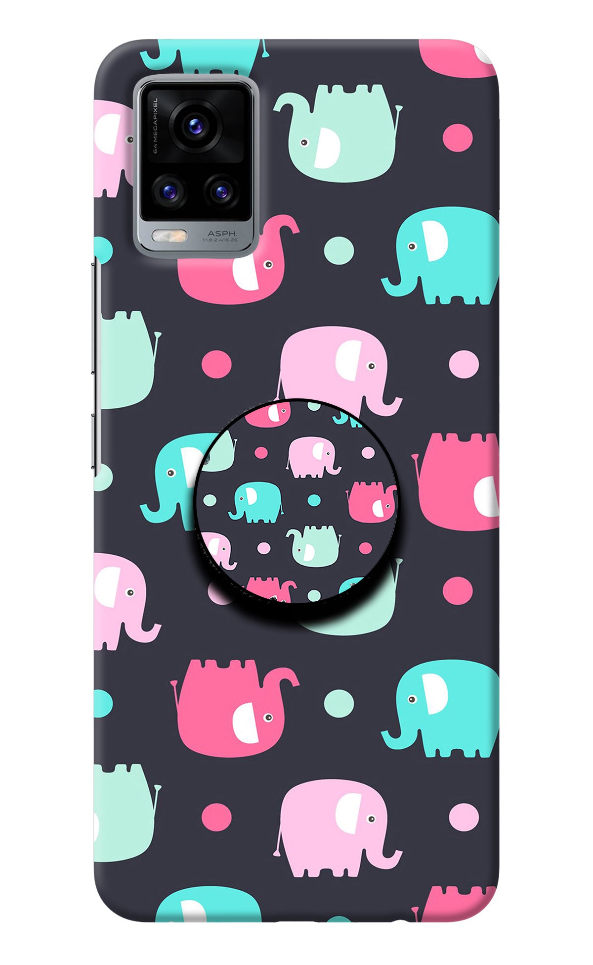 Baby Elephants Vivo V20 Pop Case