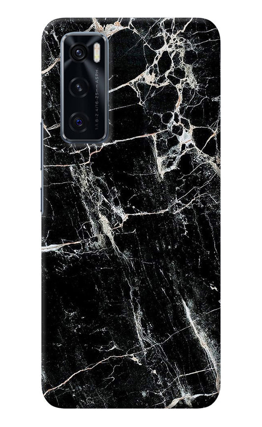 Black Marble Texture Vivo V20 SE Back Cover