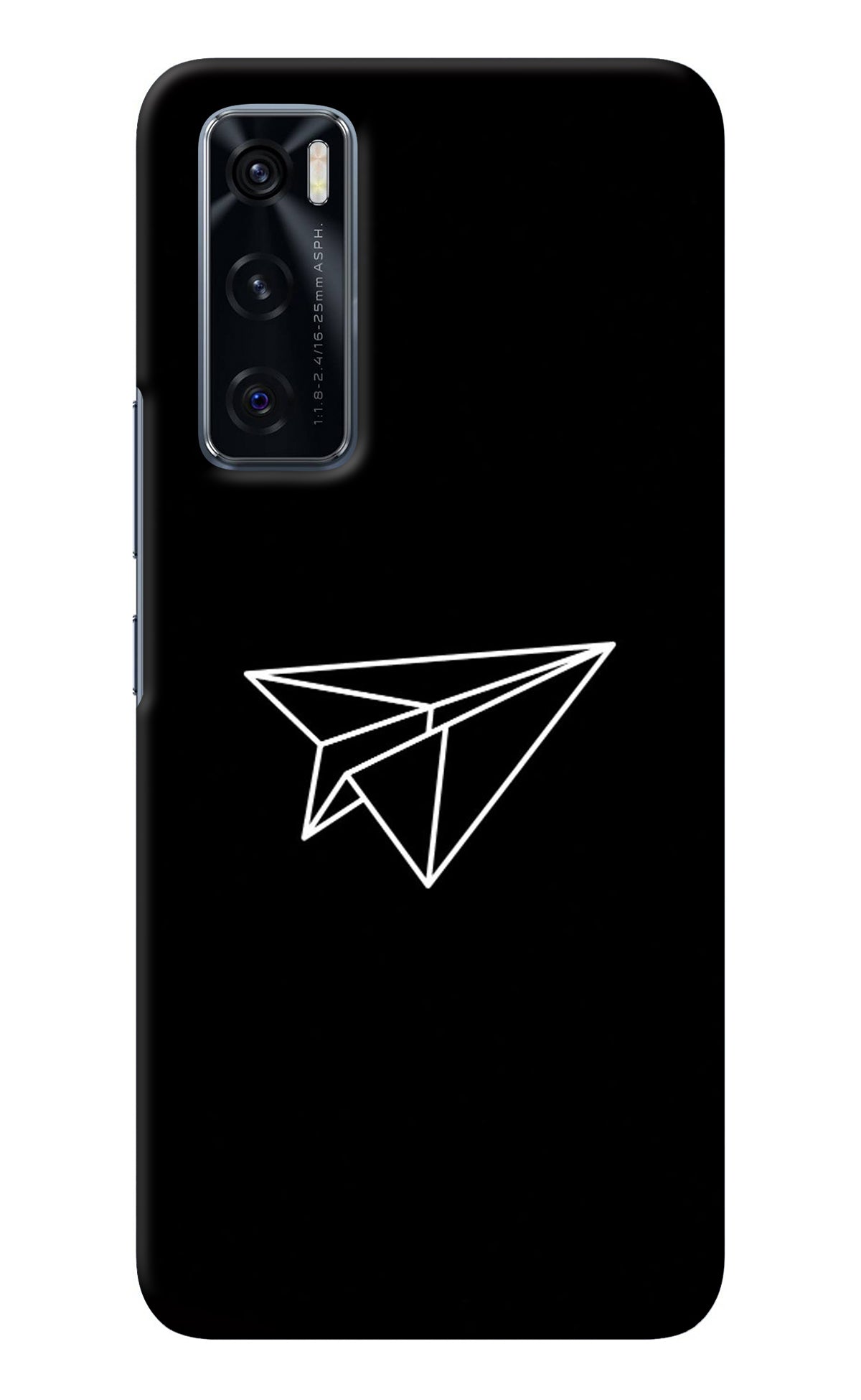 Paper Plane White Vivo V20 SE Back Cover