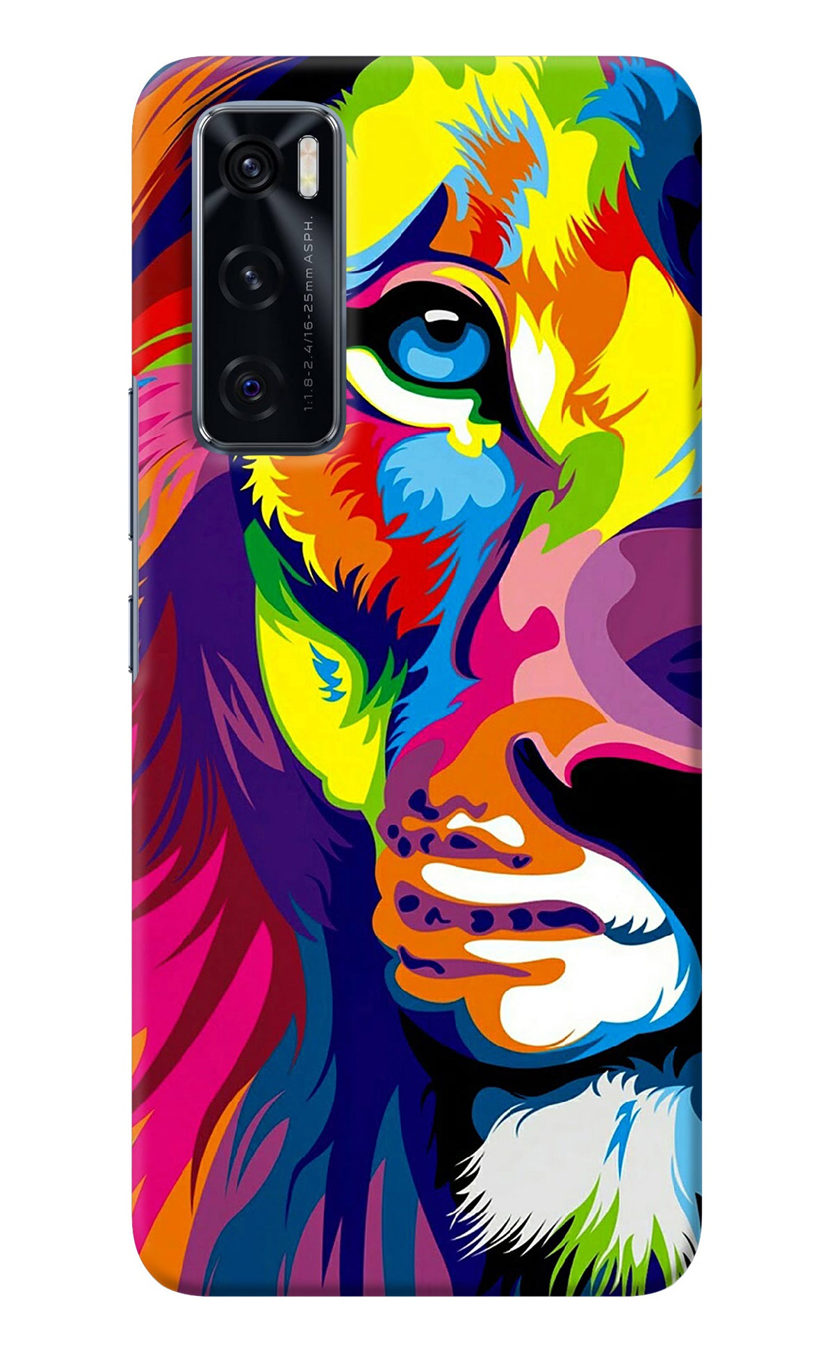 Lion Half Face Vivo V20 SE Back Cover