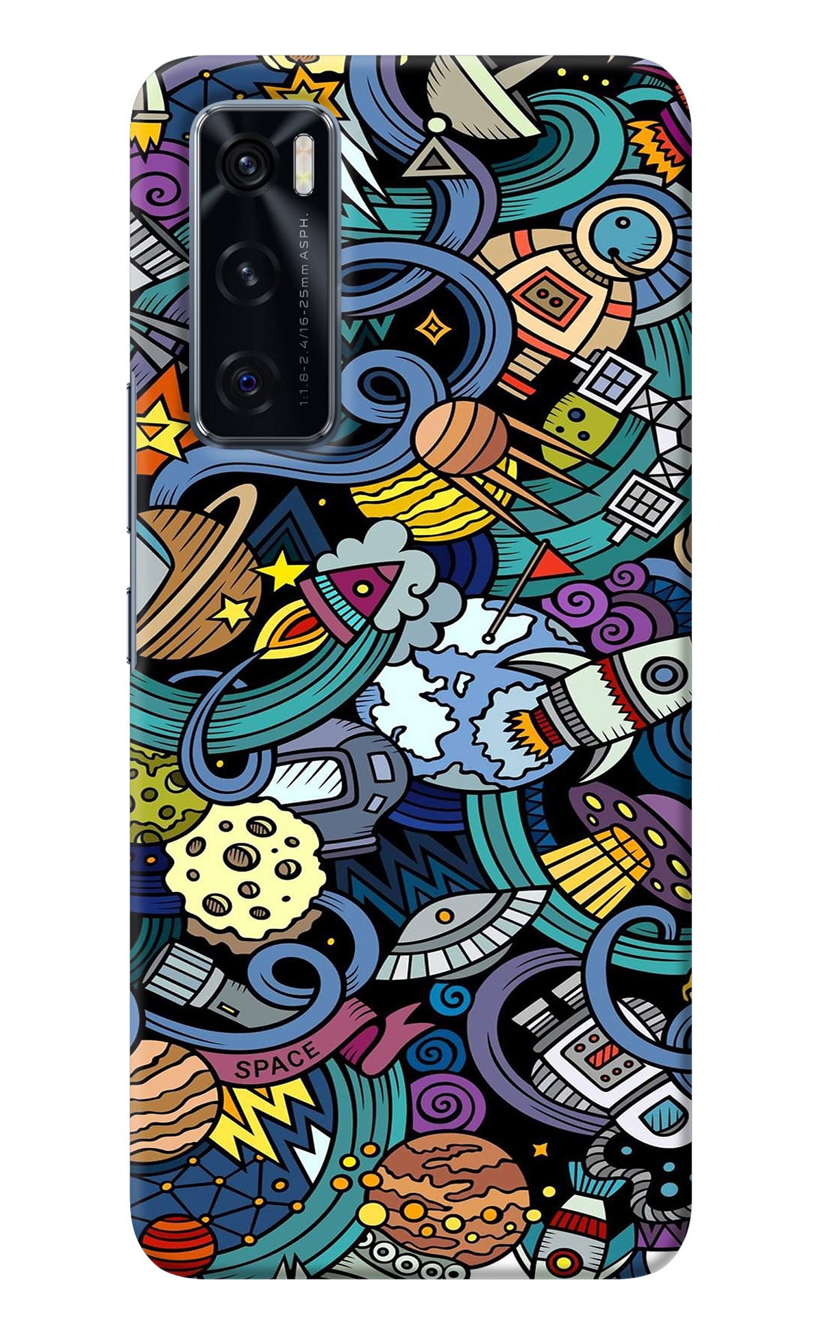 Space Abstract Vivo V20 SE Back Cover