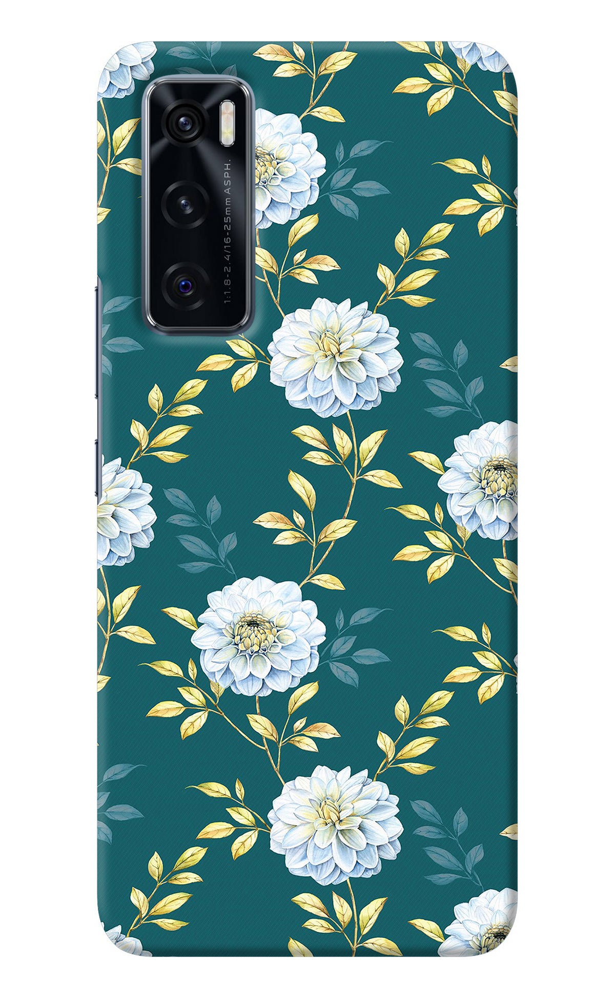 Flowers Vivo V20 SE Back Cover