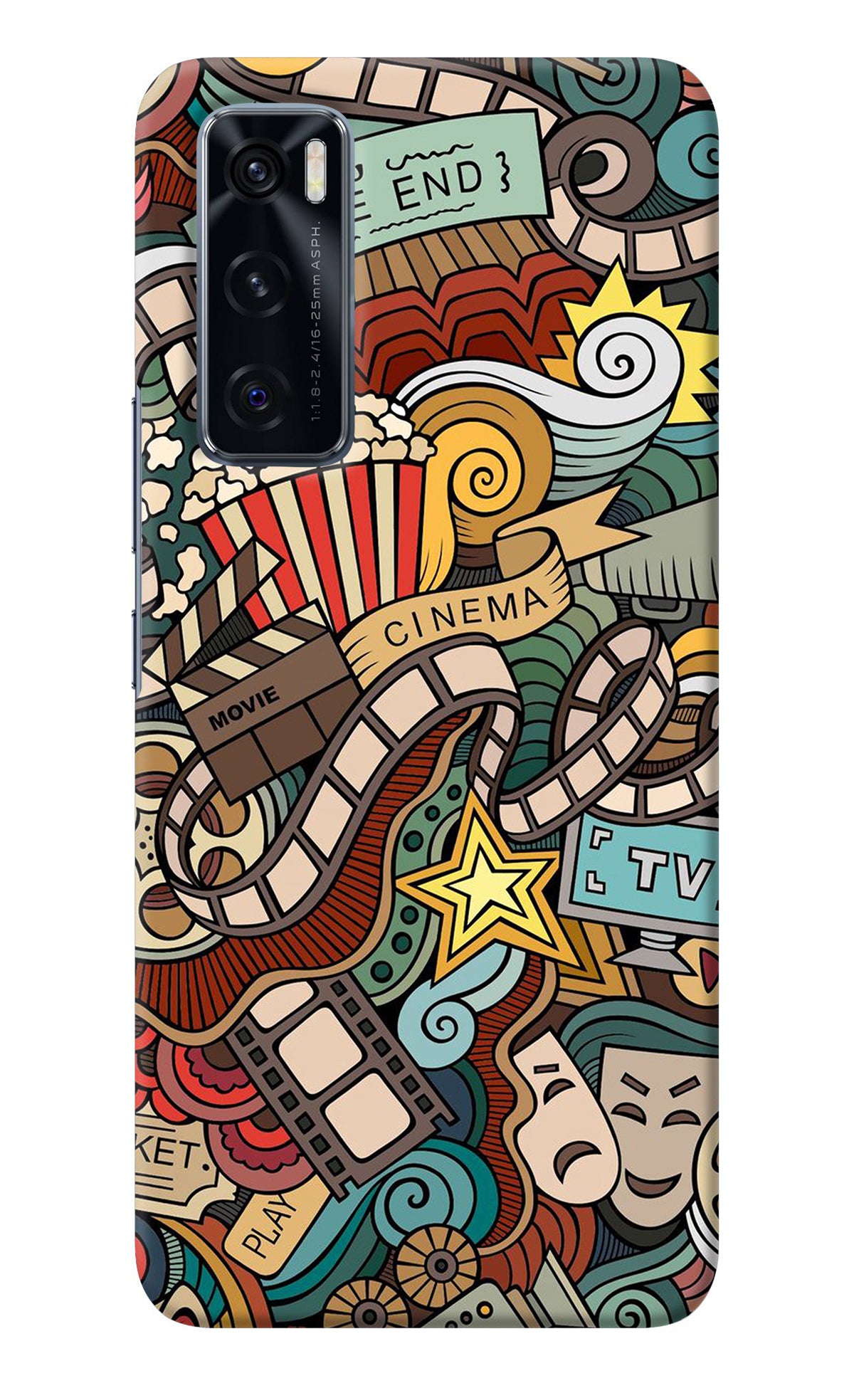 Cinema Abstract Vivo V20 SE Back Cover