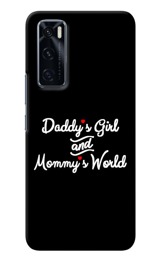 Daddy's Girl and Mommy's World Vivo V20 SE Back Cover