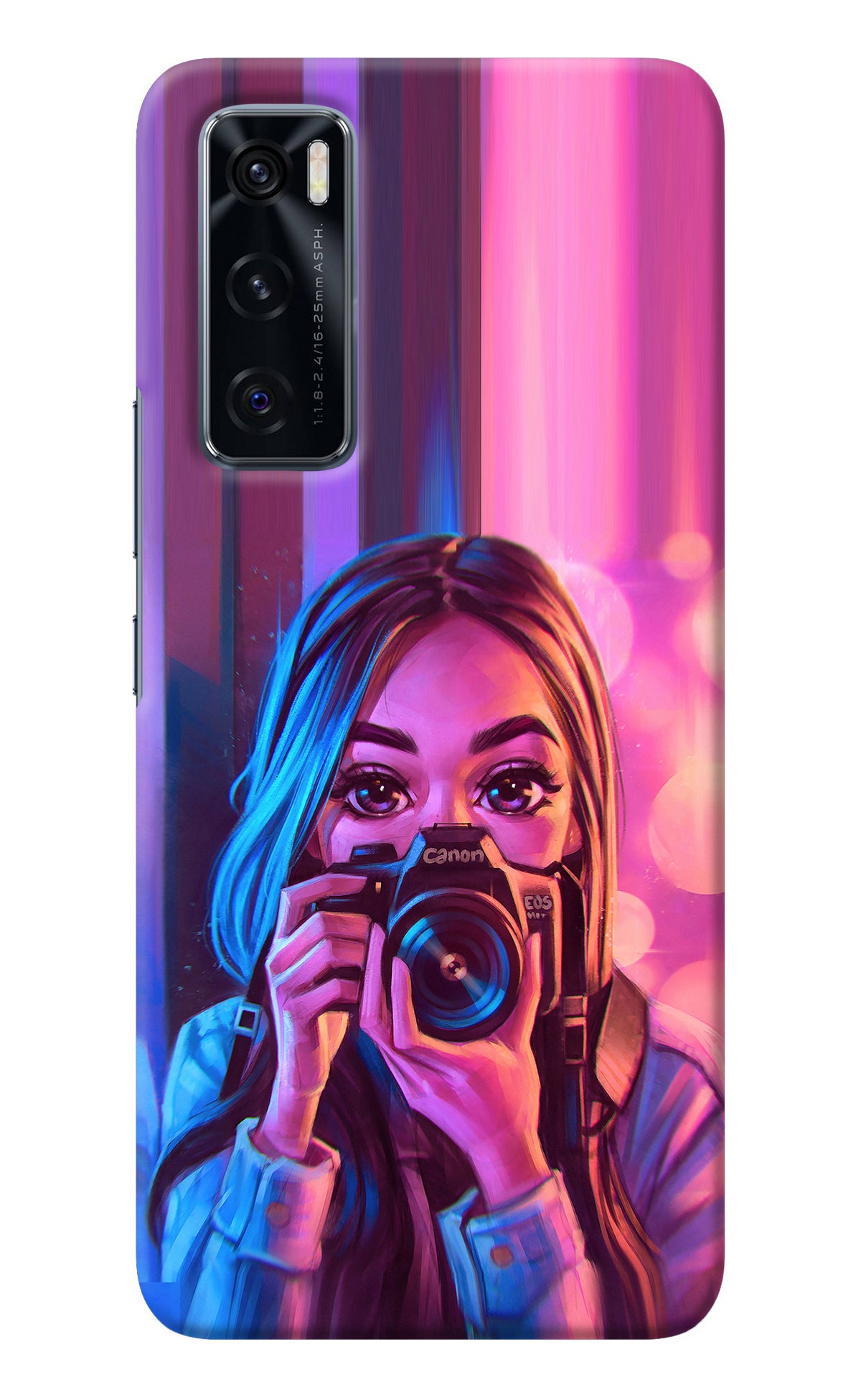 Girl Photographer Vivo V20 SE Back Cover