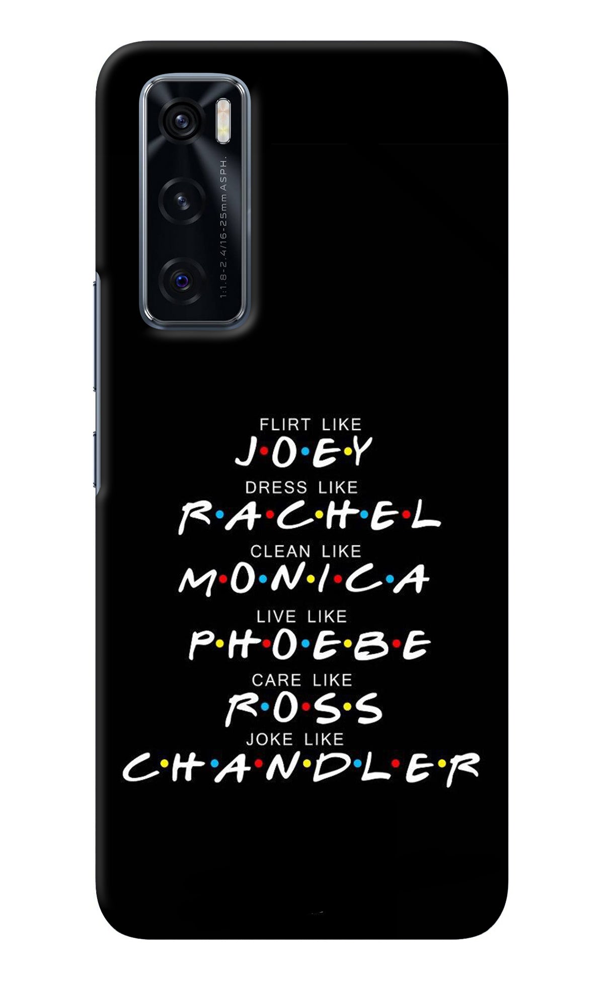 FRIENDS Character Vivo V20 SE Back Cover