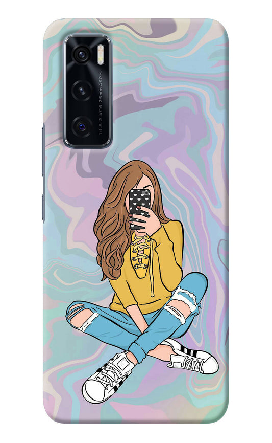 Selfie Girl Vivo V20 SE Back Cover