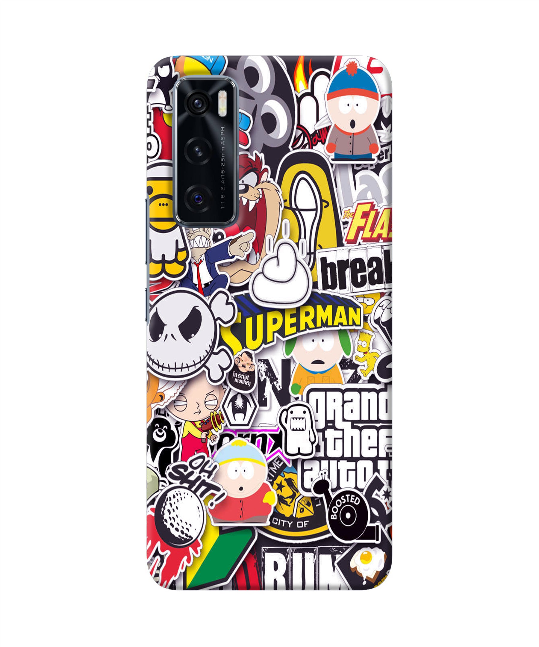 Sticker Bomb Vivo V20 SE Back Cover