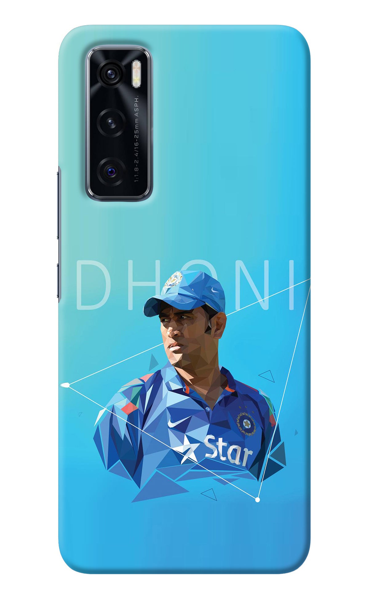 Dhoni Artwork Vivo V20 SE Back Cover