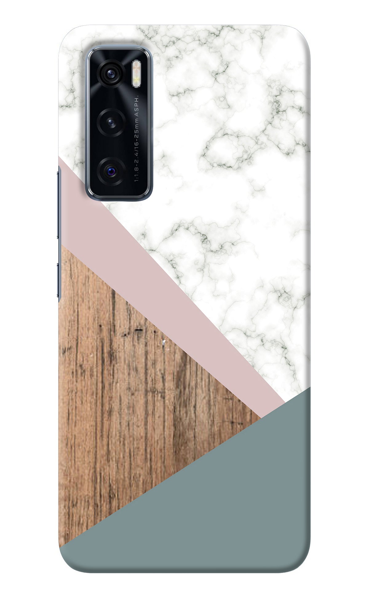 Marble wood Abstract Vivo V20 SE Back Cover