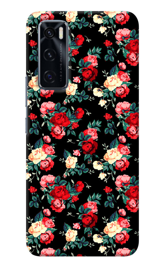 Rose Pattern Vivo V20 SE Back Cover