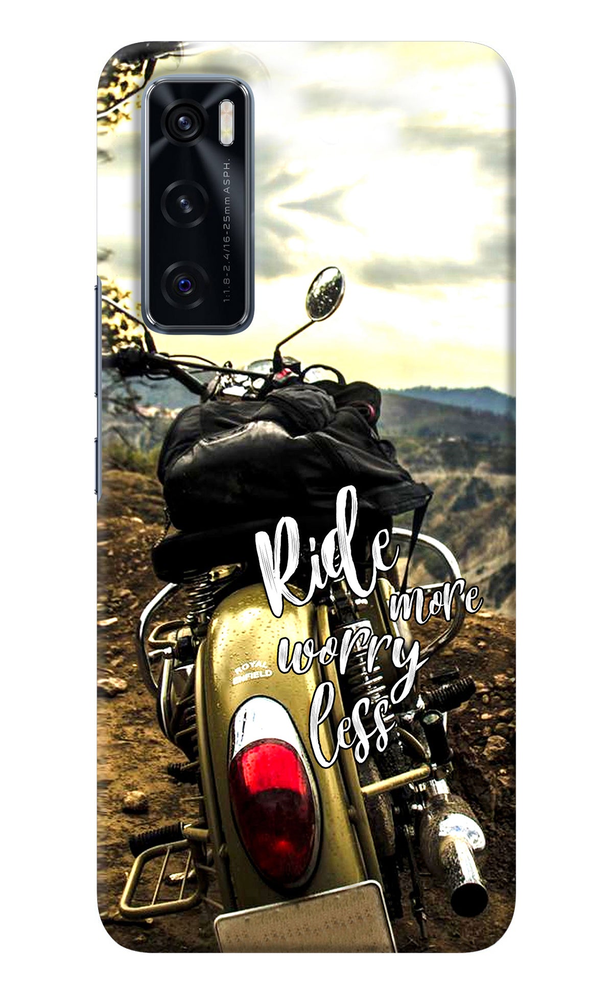 Ride More Worry Less Vivo V20 SE Back Cover