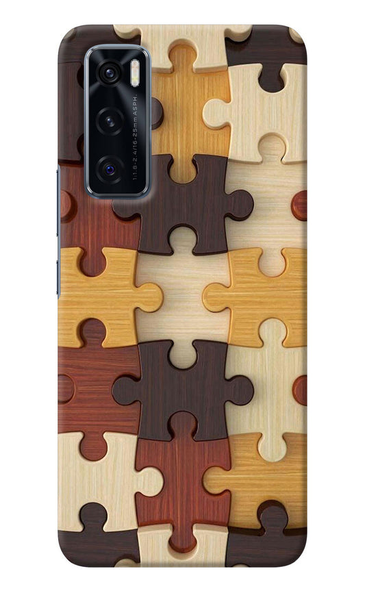 Wooden Puzzle Vivo V20 SE Back Cover