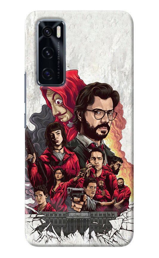 Money Heist Artwork Vivo V20 SE Back Cover