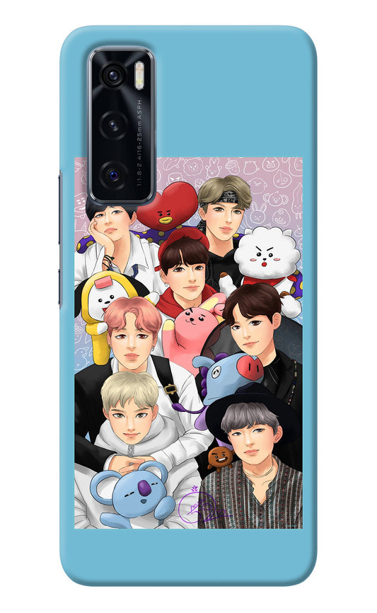 BTS with animals Vivo V20 SE Back Cover