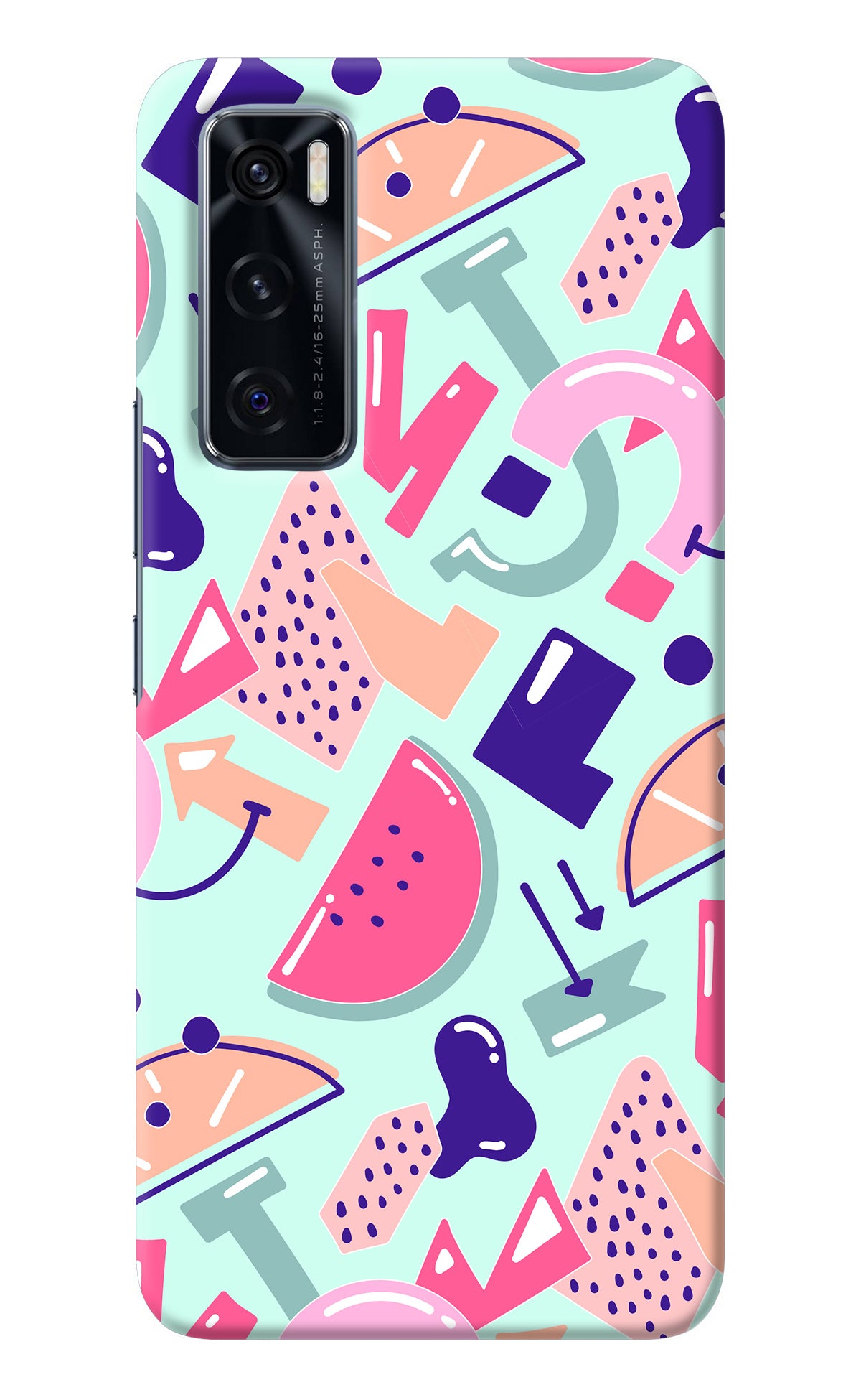 Doodle Pattern Vivo V20 SE Back Cover