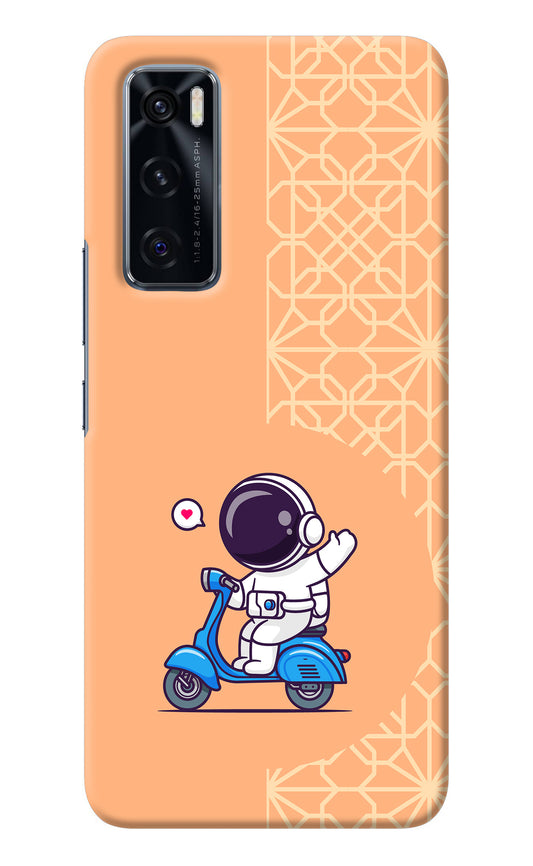 Cute Astronaut Riding Vivo V20 SE Back Cover