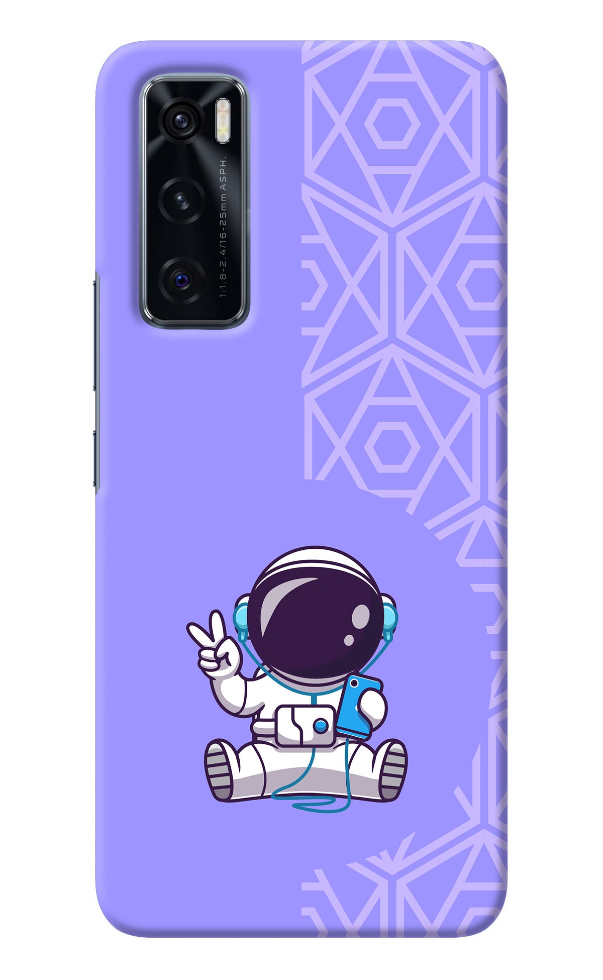 Cute Astronaut Chilling Vivo V20 SE Back Cover