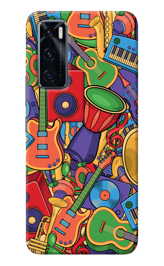 Music Instrument Doodle Vivo V20 SE Back Cover