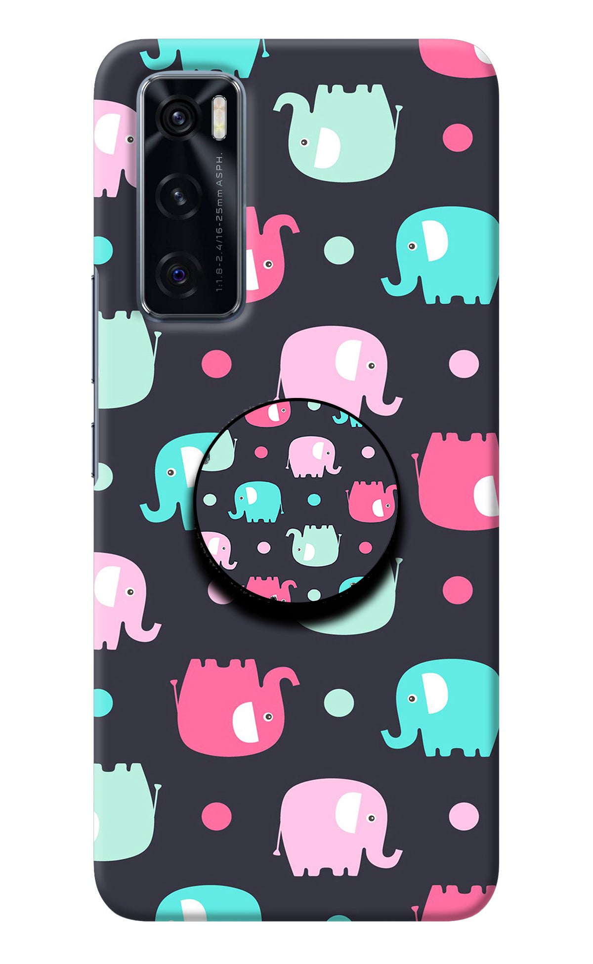 Baby Elephants Vivo V20 SE Pop Case