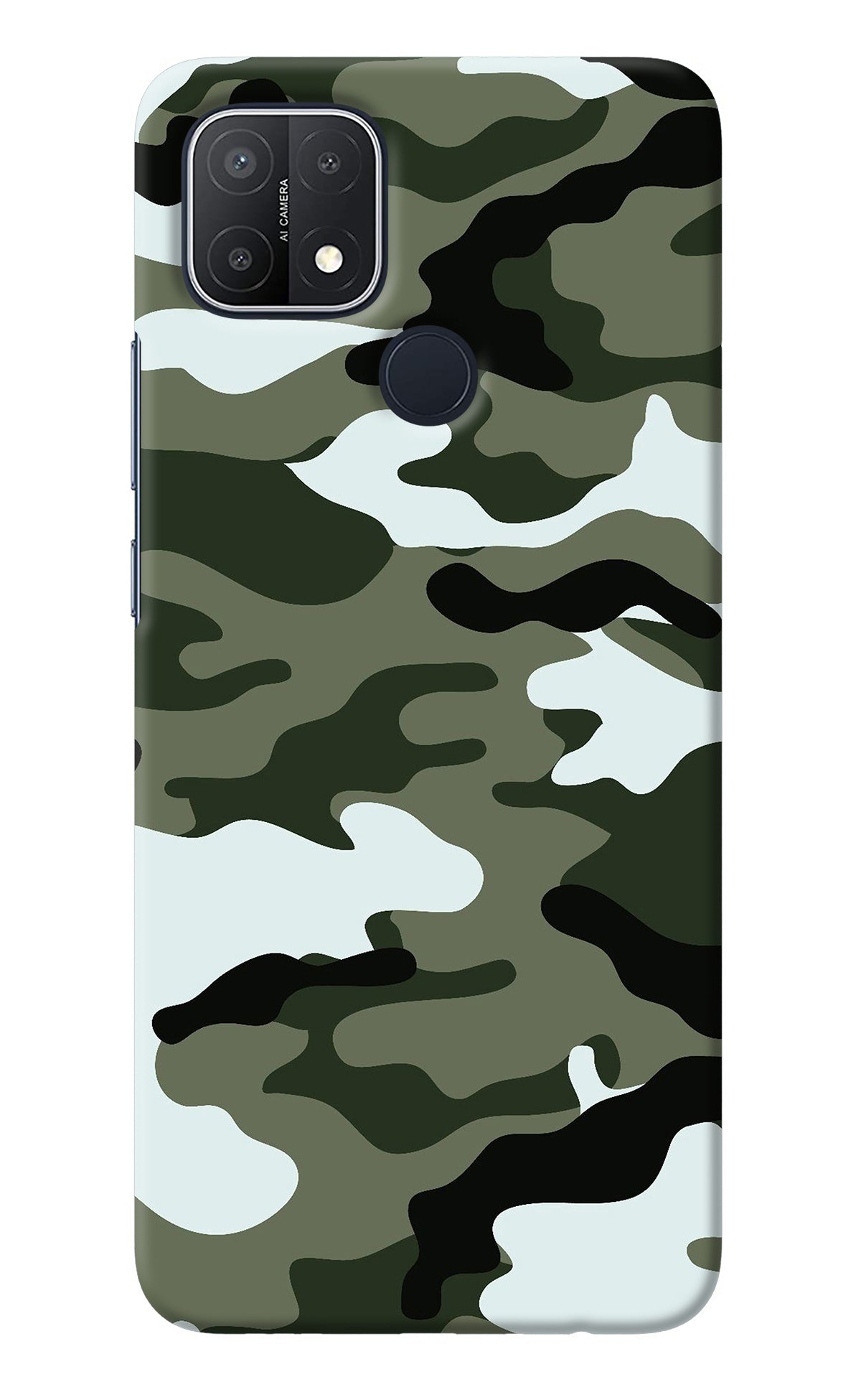 Camouflage Oppo A15/A15s Back Cover