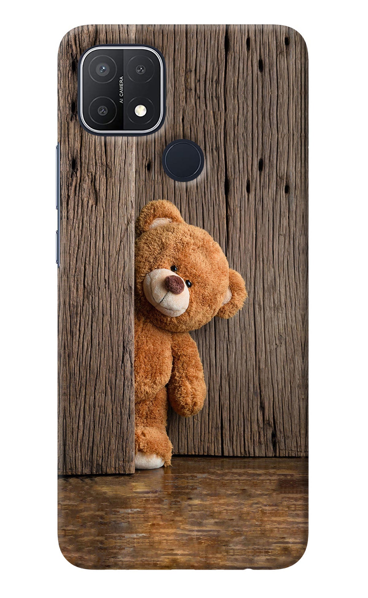 Teddy Wooden Oppo A15/A15s Back Cover