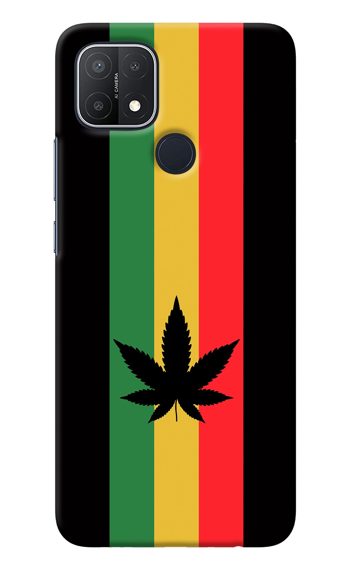 Weed Flag Oppo A15/A15s Back Cover