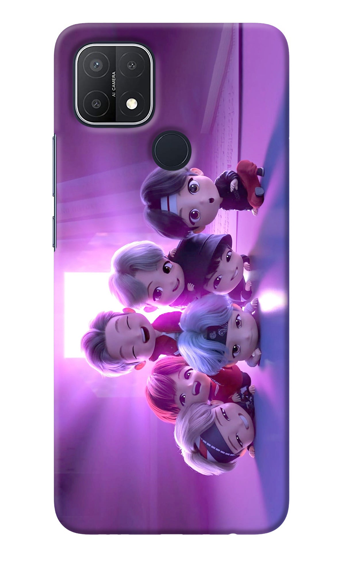 BTS Chibi Oppo A15/A15s Back Cover