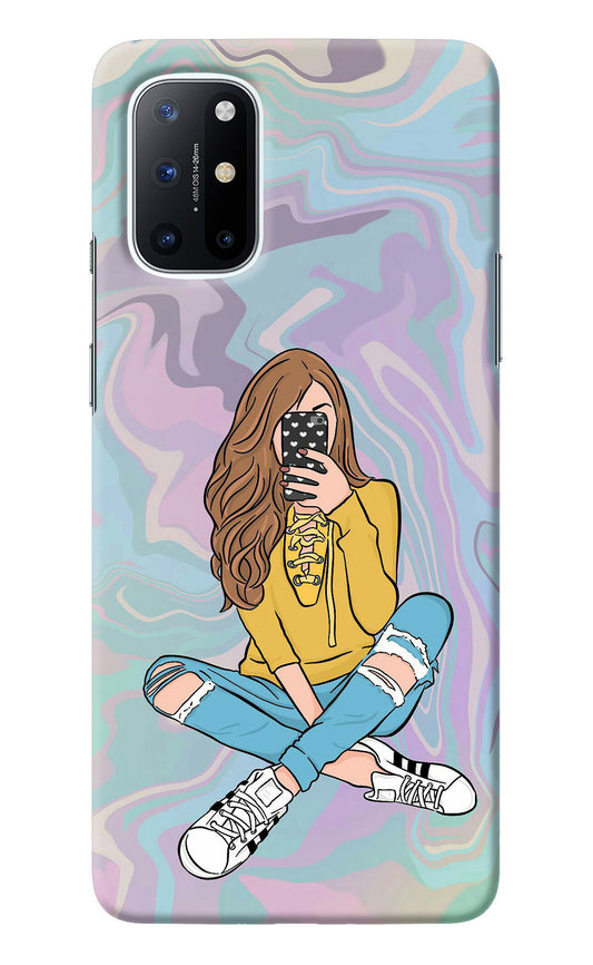 Selfie Girl Oneplus 8T Back Cover