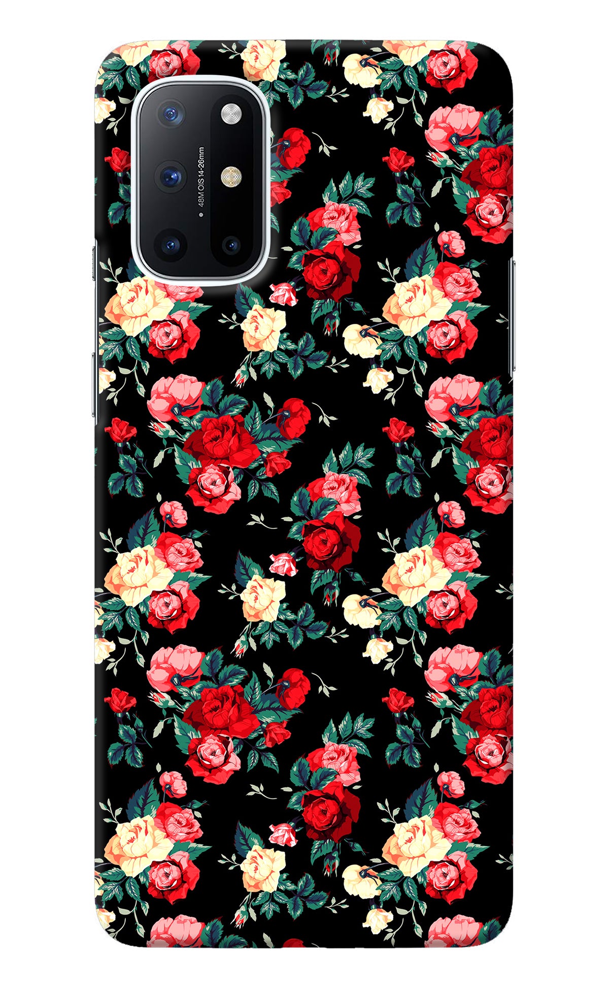 Rose Pattern Oneplus 8T Back Cover