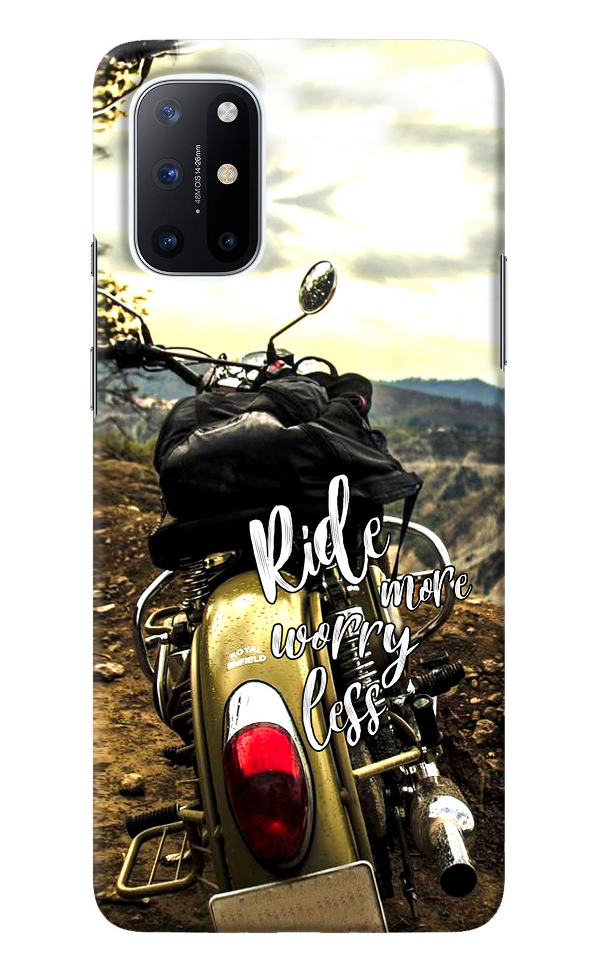 Ride More Worry Less Oneplus 8T Back Cover