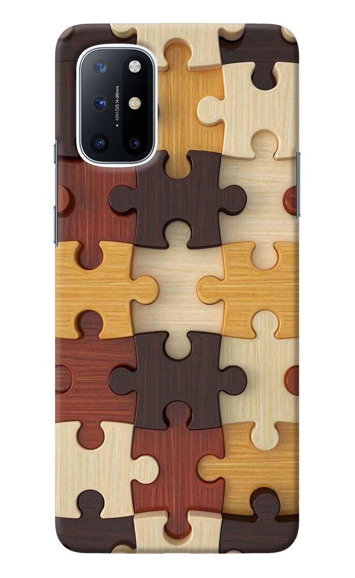 Wooden Puzzle Oneplus 8T Back Cover