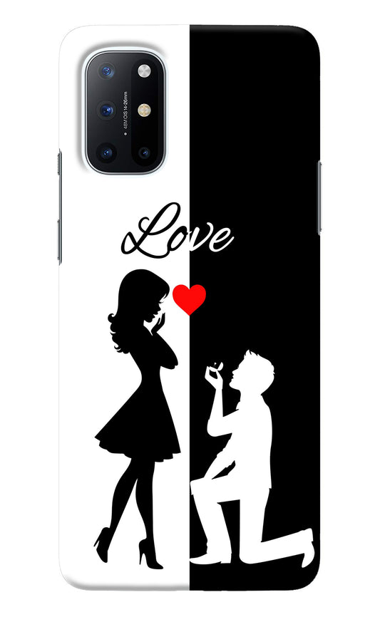 Love Propose Black And White Oneplus 8T Back Cover