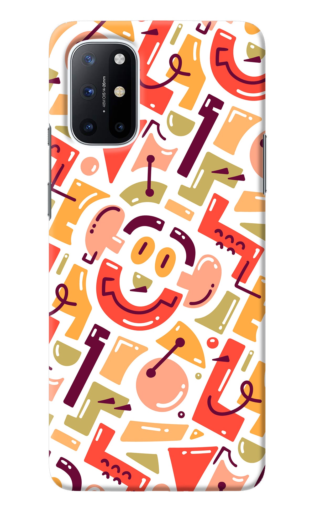 Doodle Pattern Oneplus 8T Back Cover