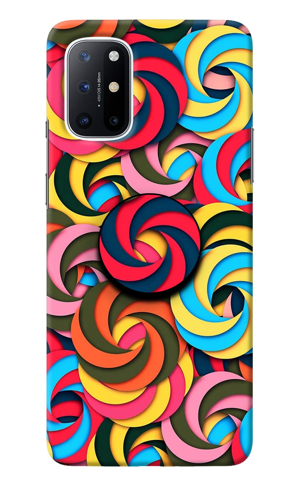 Spiral Pattern Oneplus 8T Pop Case