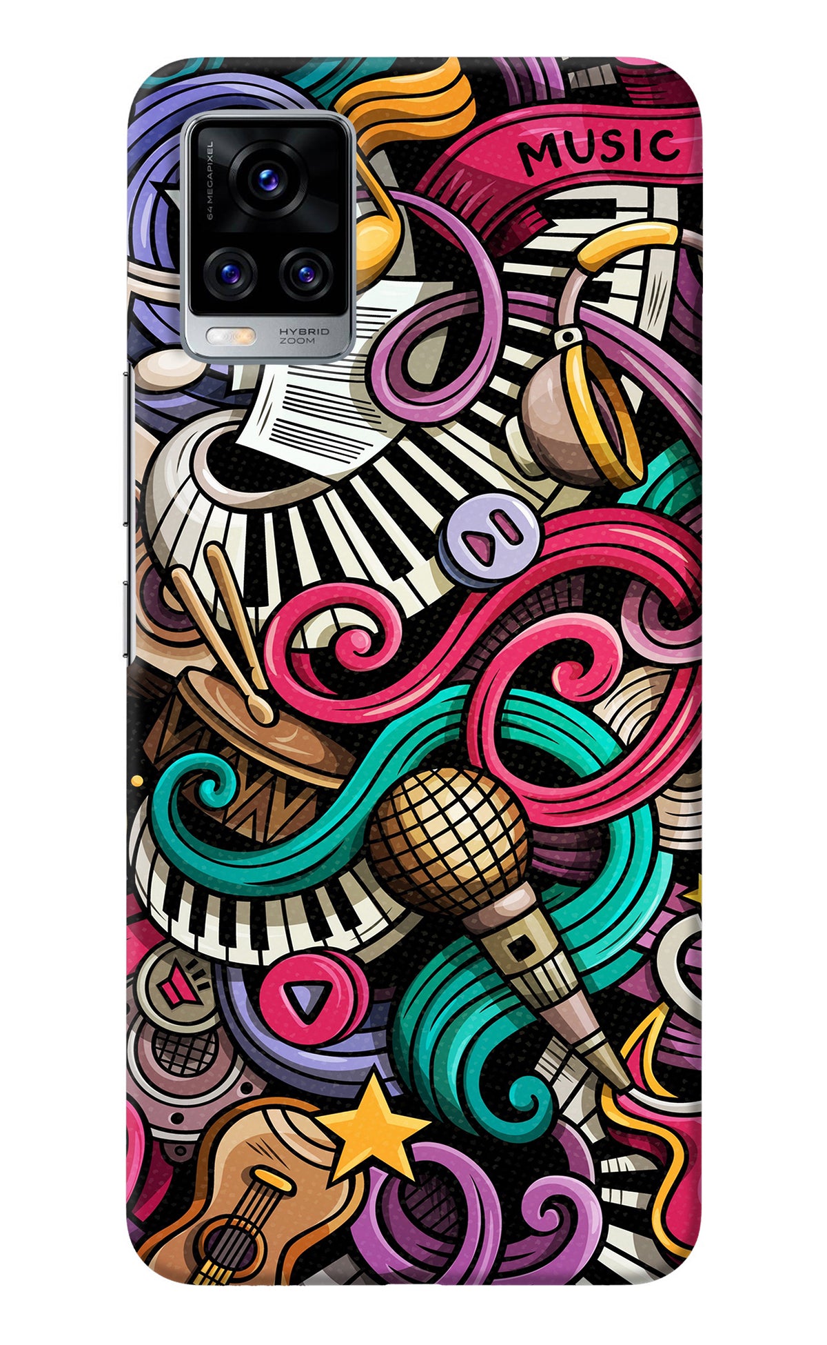 Music Abstract Vivo V20 Pro Back Cover