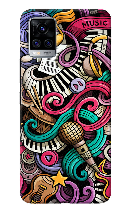 Music Abstract Vivo V20 Pro Back Cover