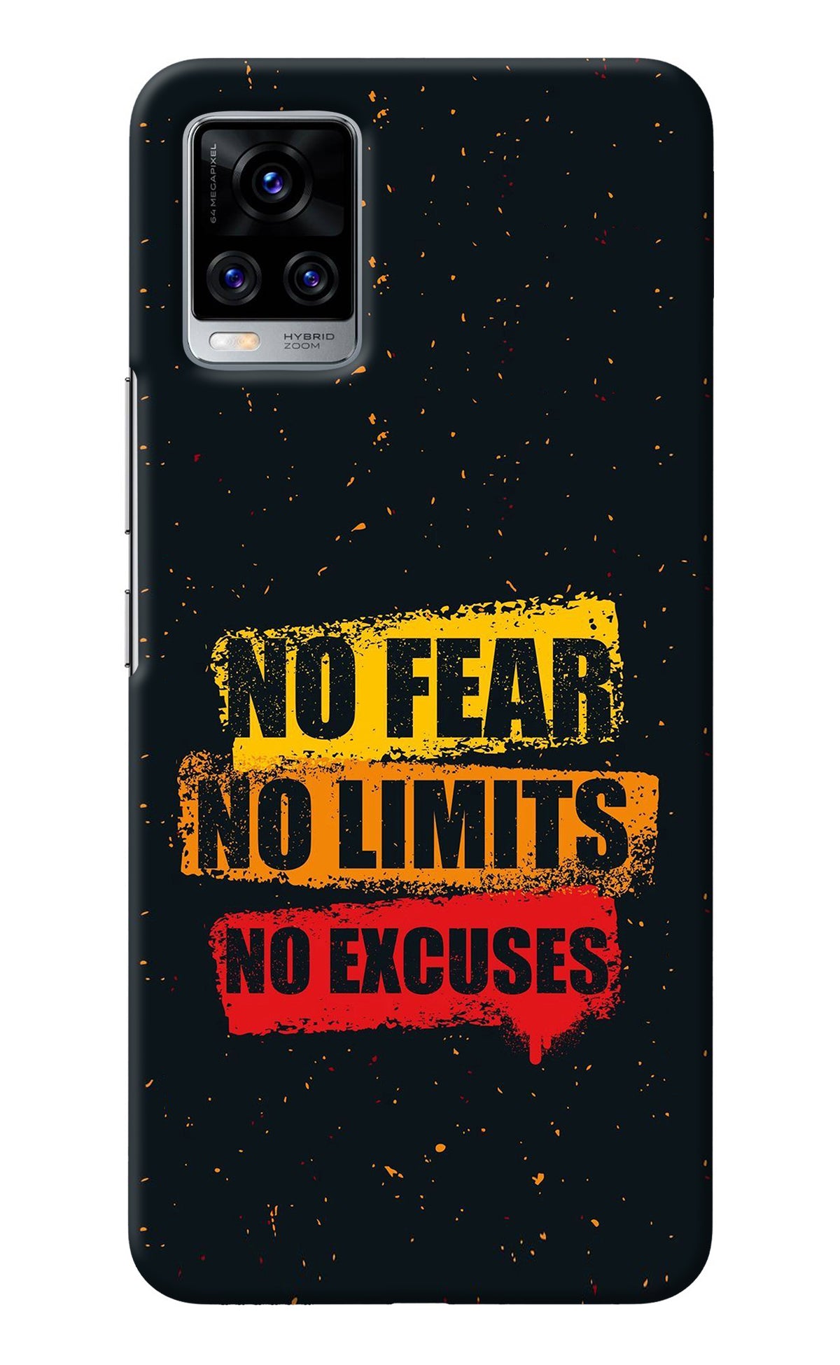 No Fear No Limits No Excuse Vivo V20 Pro Back Cover