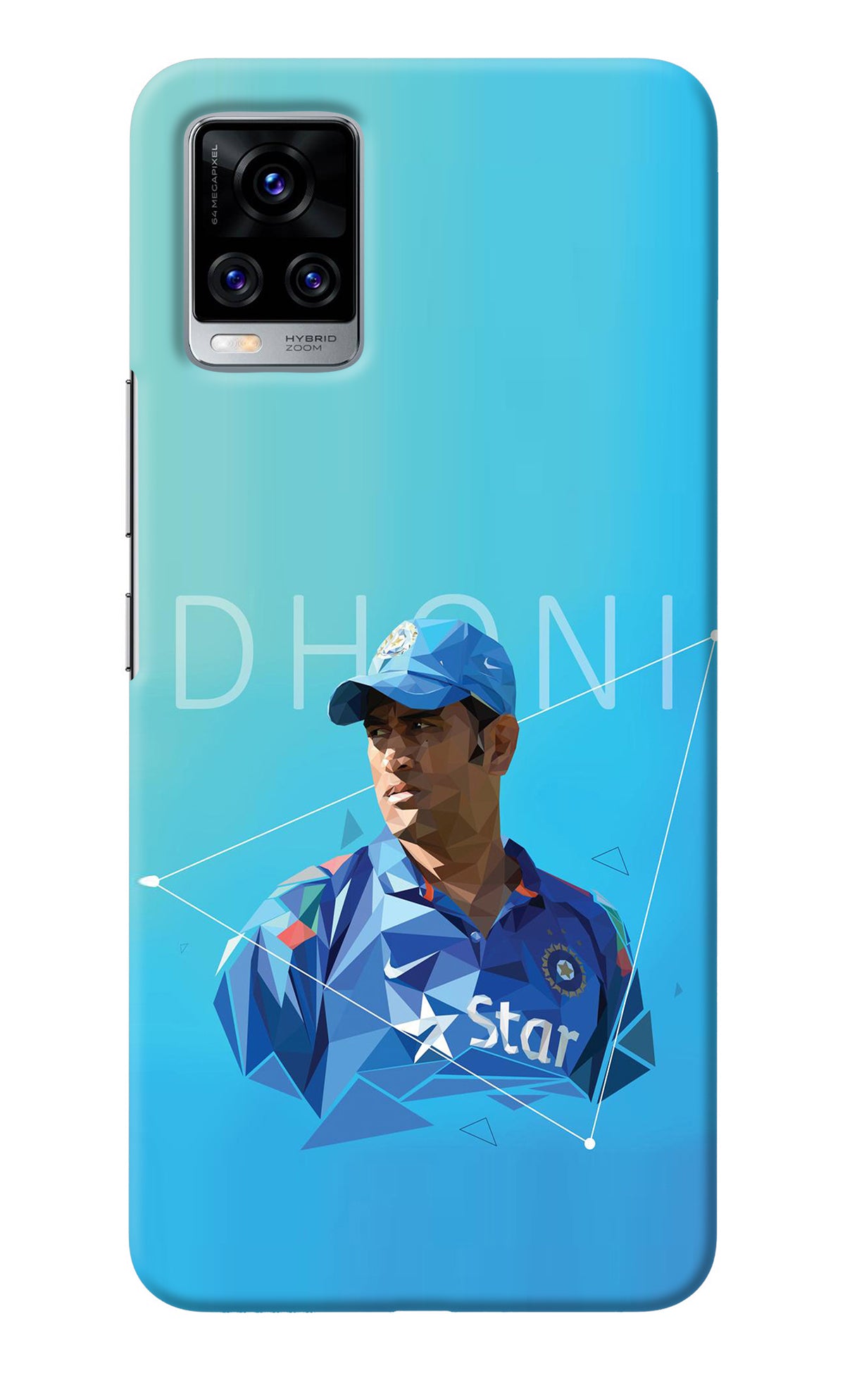 Dhoni Artwork Vivo V20 Pro Back Cover