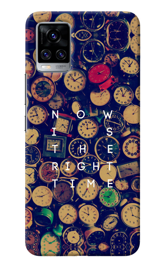 Now is the Right Time Quote Vivo V20 Pro Back Cover