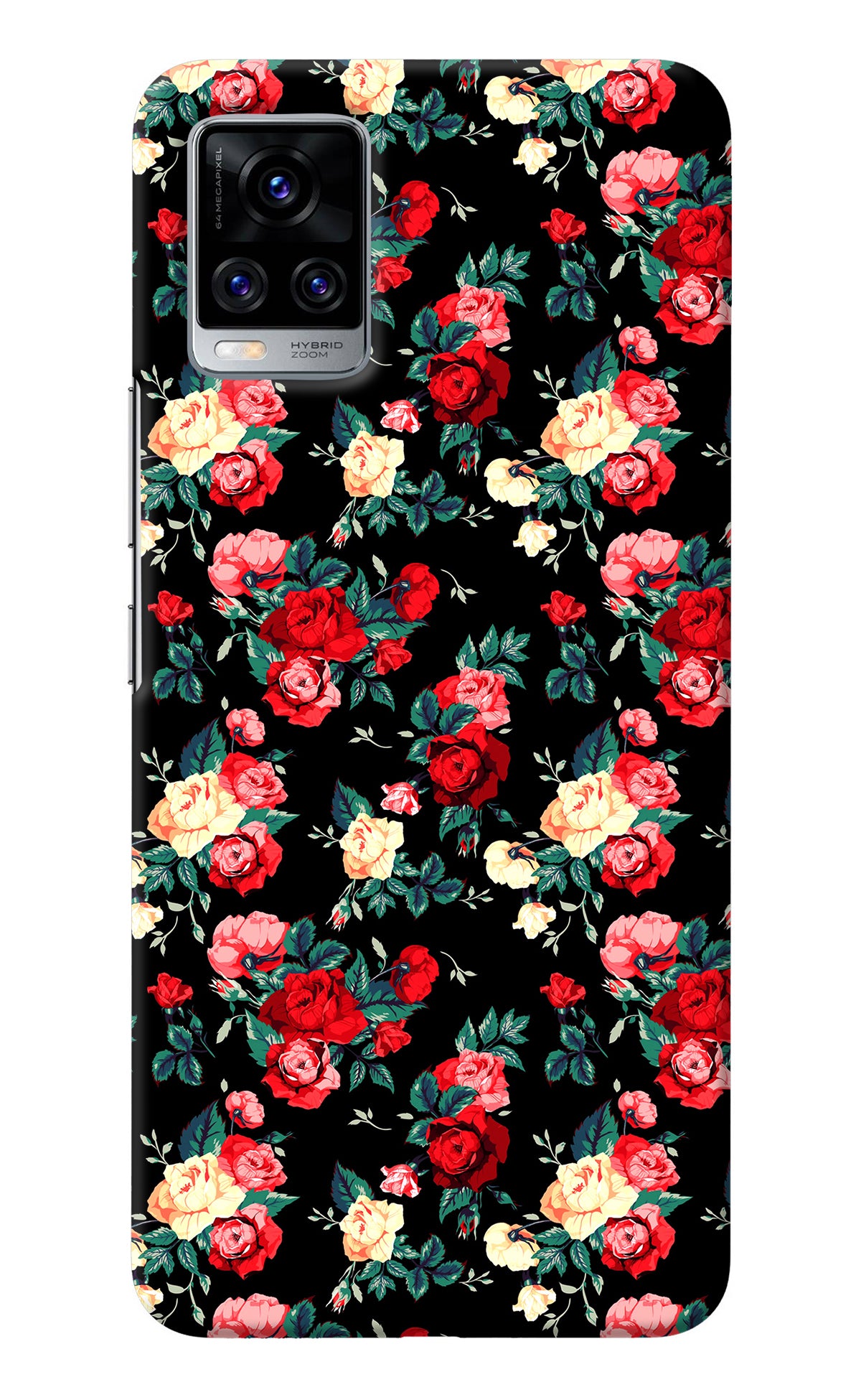 Rose Pattern Vivo V20 Pro Back Cover