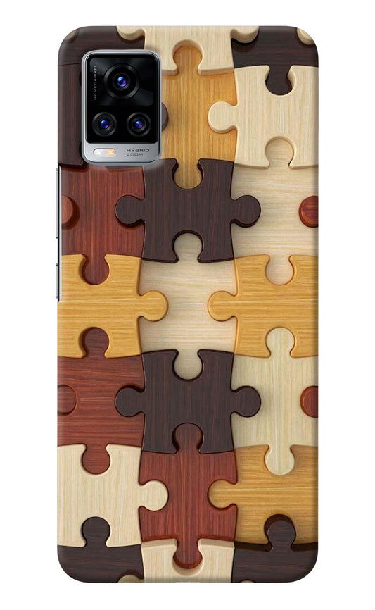 Wooden Puzzle Vivo V20 Pro Back Cover