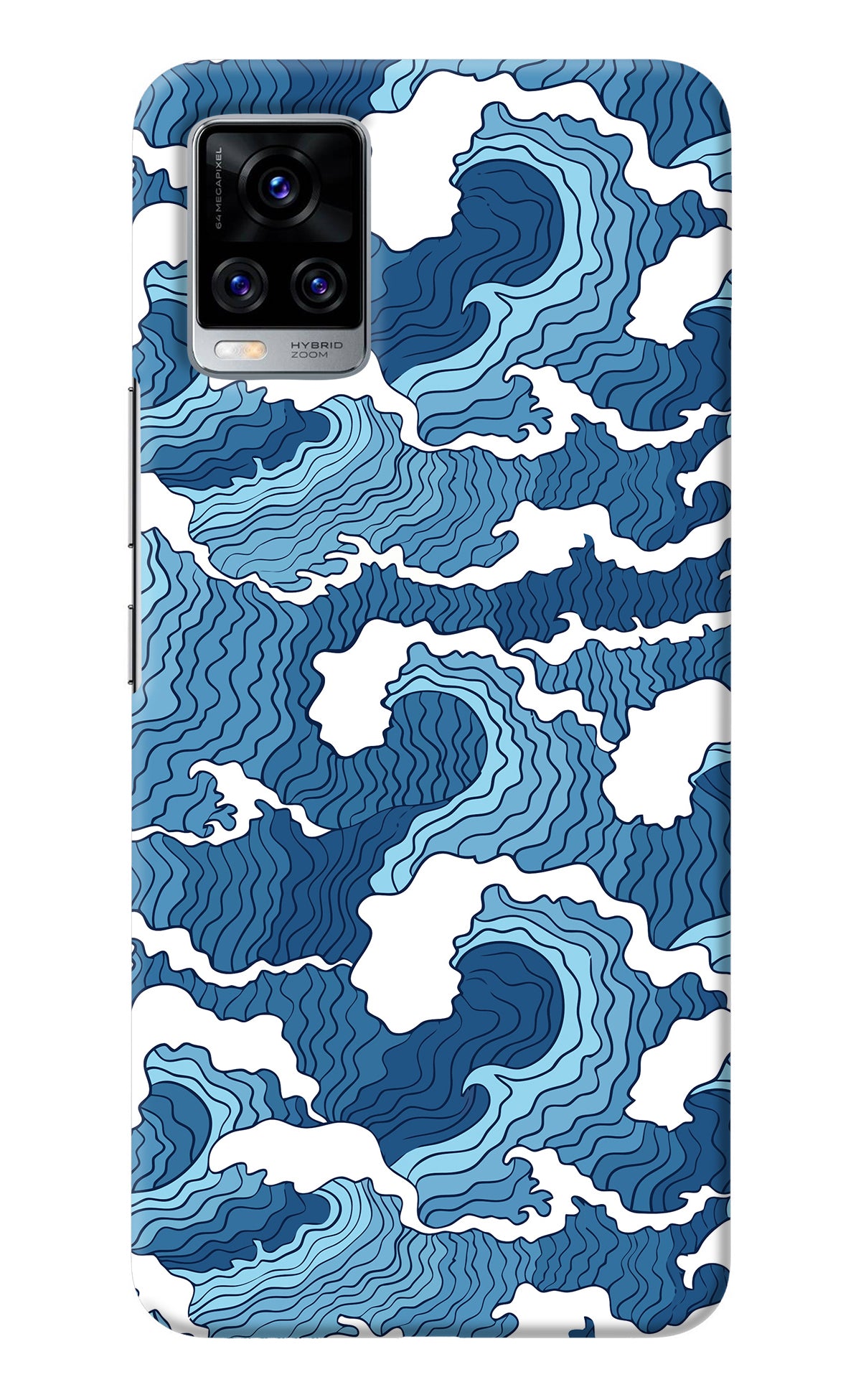 Blue Waves Vivo V20 Pro Back Cover