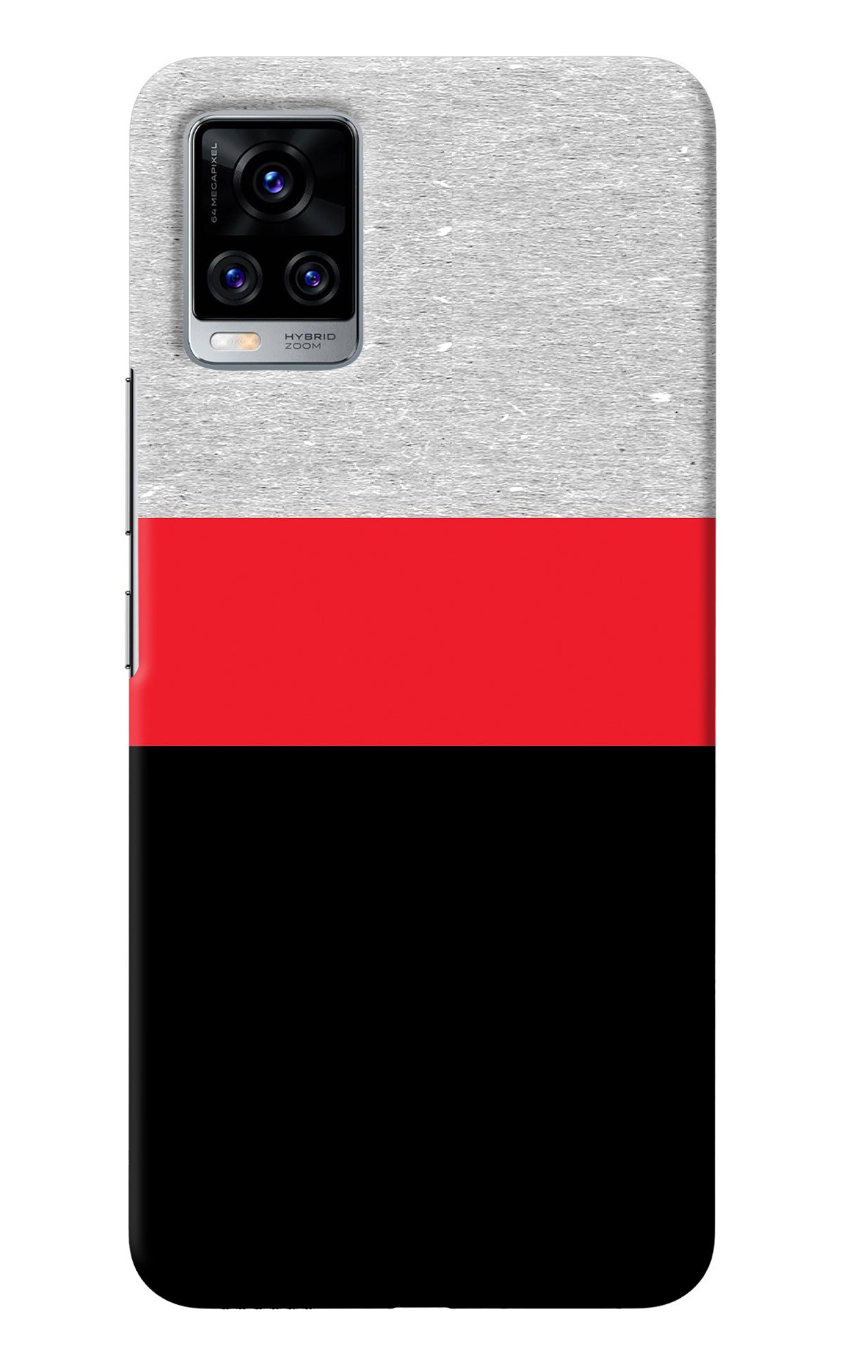 Tri Color Pattern Vivo V20 Pro Back Cover