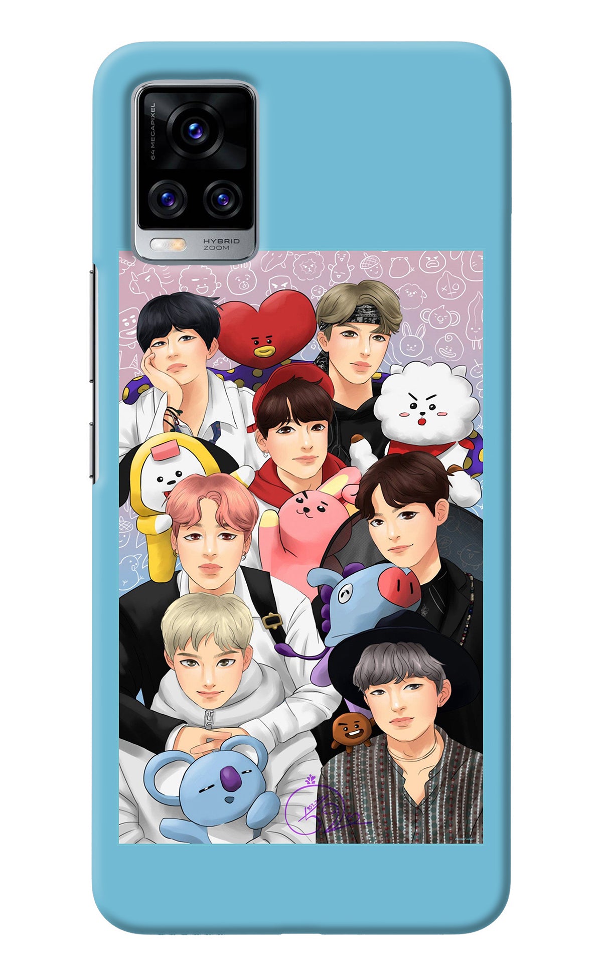 BTS with animals Vivo V20 Pro Back Cover