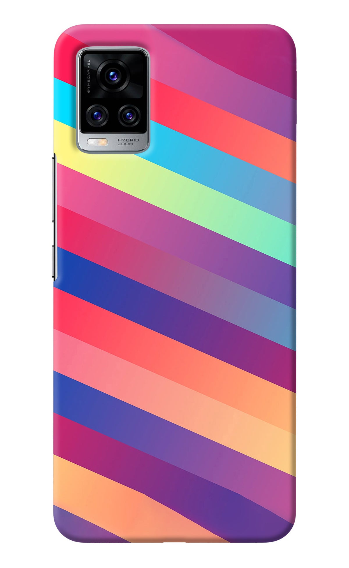 Stripes color Vivo V20 Pro Back Cover