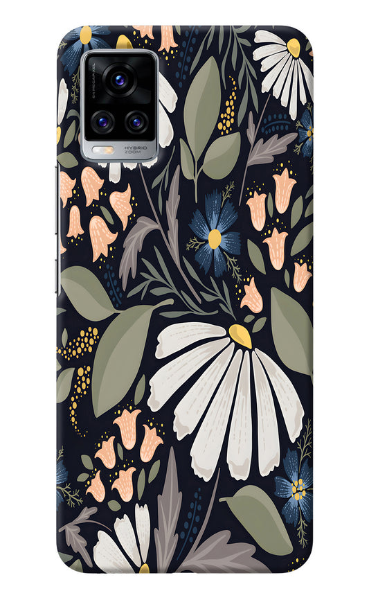 Flowers Art Vivo V20 Pro Back Cover