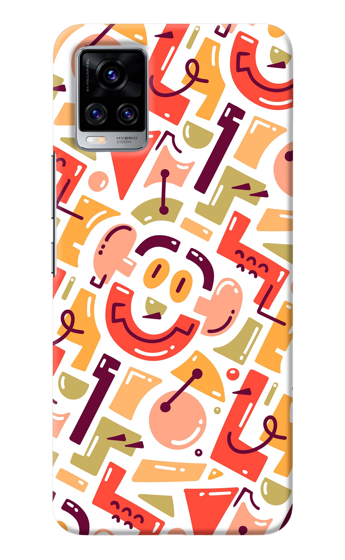 Doodle Pattern Vivo V20 Pro Back Cover