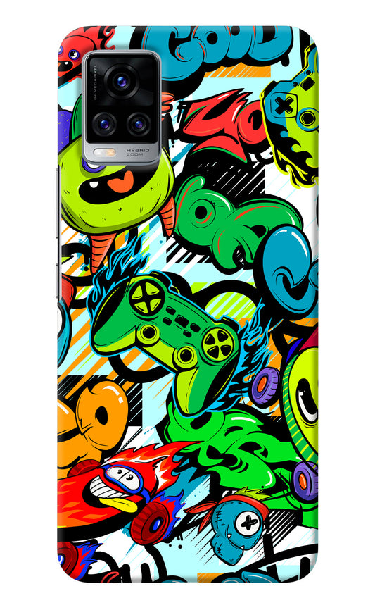 Game Doodle Vivo V20 Pro Back Cover